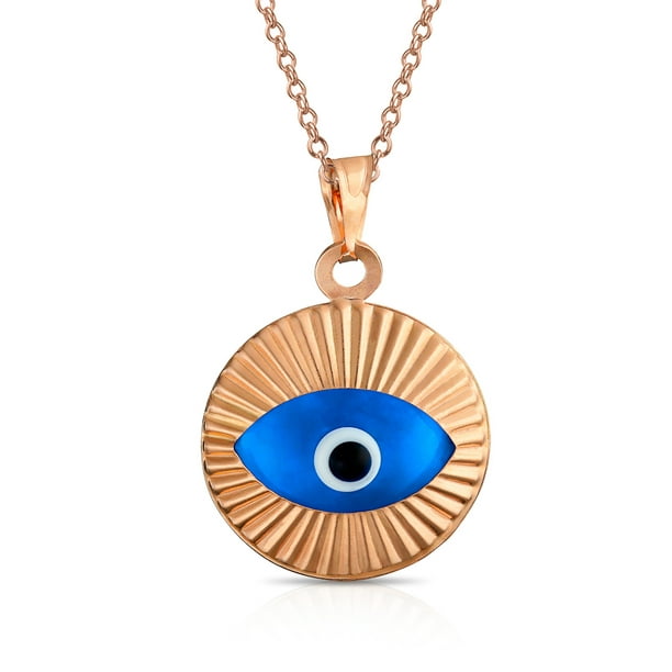 Blue Evil eye Crystal Necklace Silver 925 Full Set Uk  Seller 